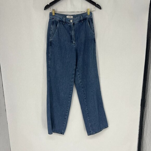 COS Size 2 Wide Leg Blue jeans - Picture 1 of 10